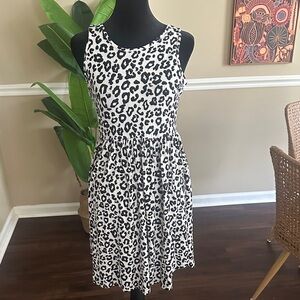 Leopard Print Sleeveless Dress